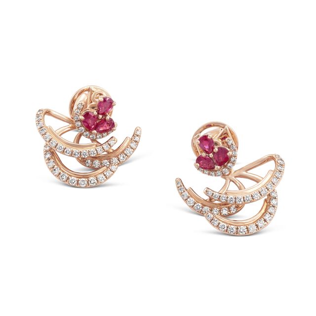 A Ruby Romance Earrings,,hi-res image number null