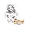 My Embrace ring, Slim, 1 diamond,,hi-res image number null
