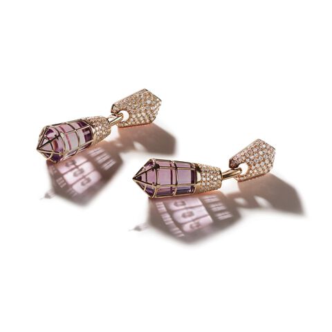 Florence Baptistery Amethyst Earrings