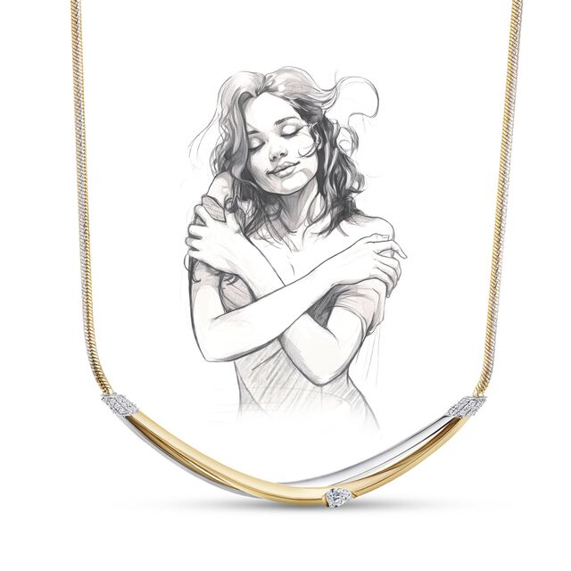My Embrace necklace, 1 Diamond,,hi-res image number null
