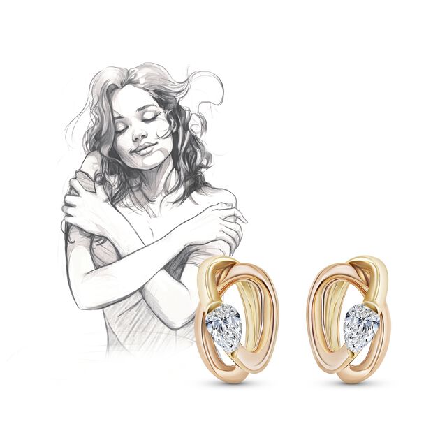 My Embrace Earrings, 1 Diamond,,hi-res image number null
