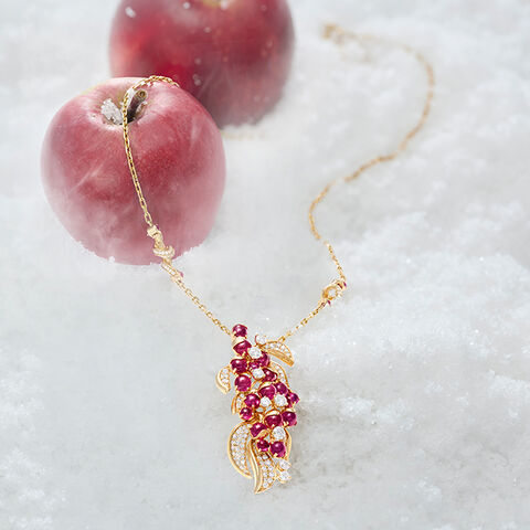 Ruby Blossom Pendant