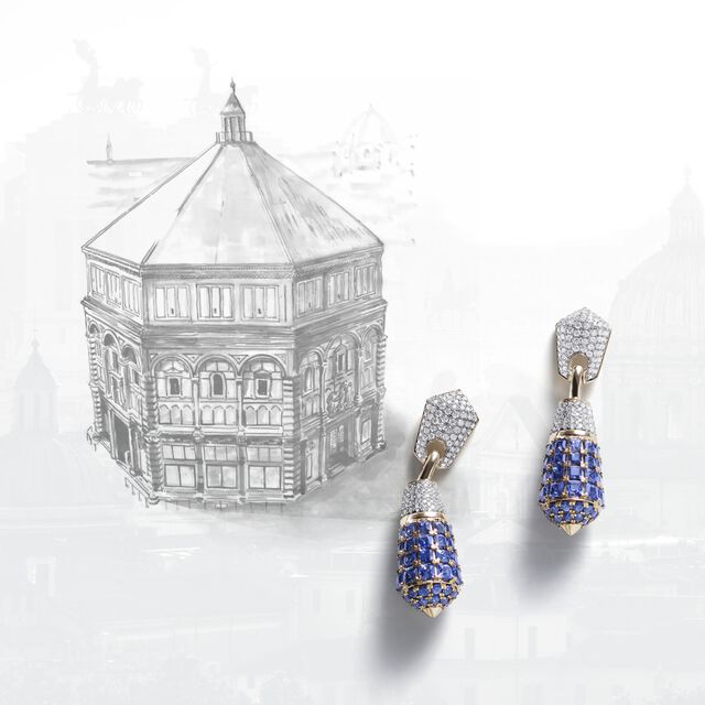 Florence Baptistery Sapphire Earrings,,hi-res image number null