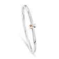 My Embrace Platinum Bangle Mini, 1 Diamond​,,hi-res image number null
