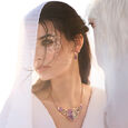 Purple Poem Earrings,,hi-res image number null