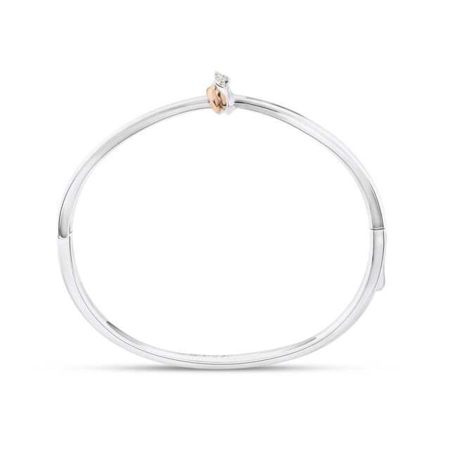 My Embrace Platinum Bangle Mini, 1 Diamond​,,hi-res image number null