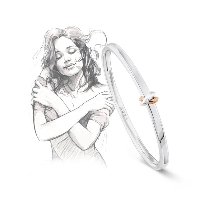 My Embrace Platinum Bangle Mini,,hi-res image number null
