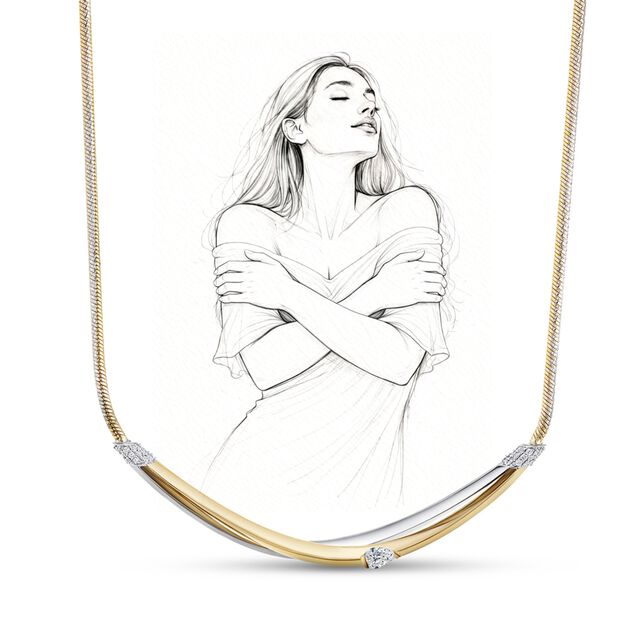 My Embrace necklace, 1 Diamond,,hi-res image number null