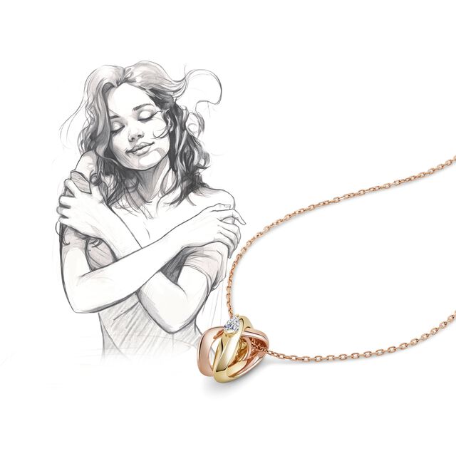 My Embrace pendant, 1 Diamond,,hi-res image number null