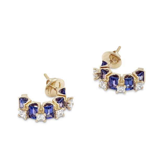 Pantheon Dome Tanzanite Earrings,,hi-res image number null
