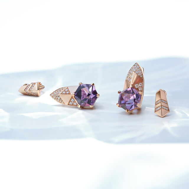 Purple Poem Earrings,,hi-res image number null