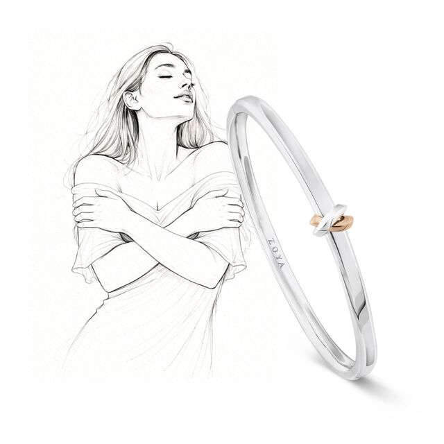 My Embrace Platinum Bangle Mini,,hi-res image number null