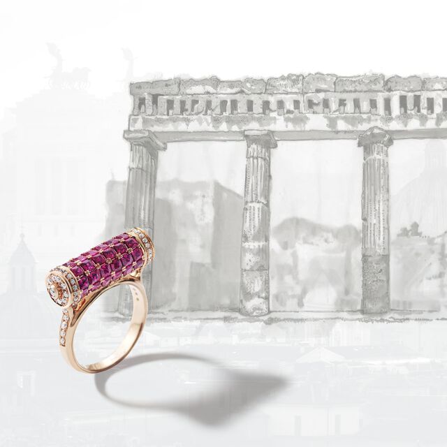 Roman Forum Ruby Ring,,hi-res image number null