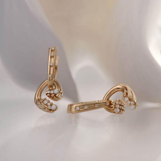 Quiet Return Diamond Earrings,,hi-res image number null