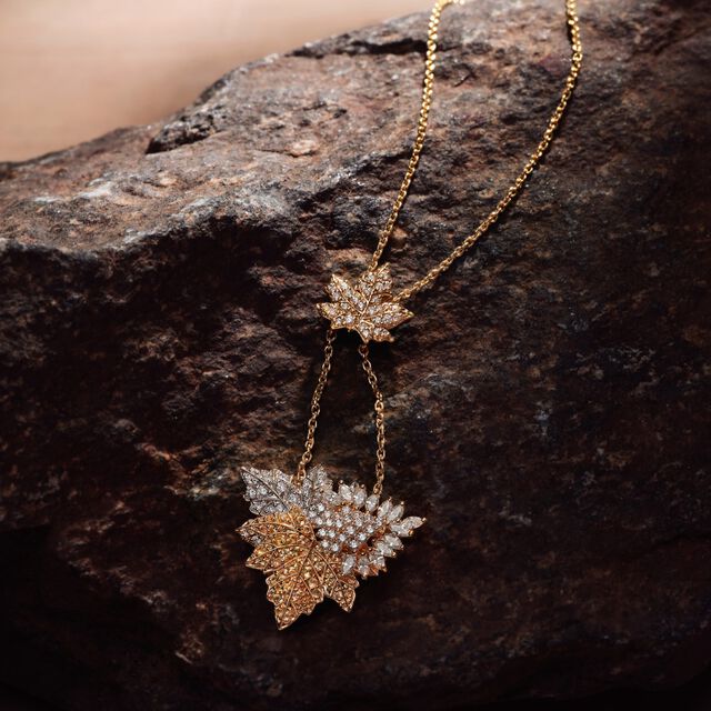 Autumn Chinar Necklace,,hi-res image number null