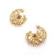 Crescent Rose Earrings,,hi-res image number null