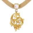 Acanthus Bloom Pendant,,hi-res image number null