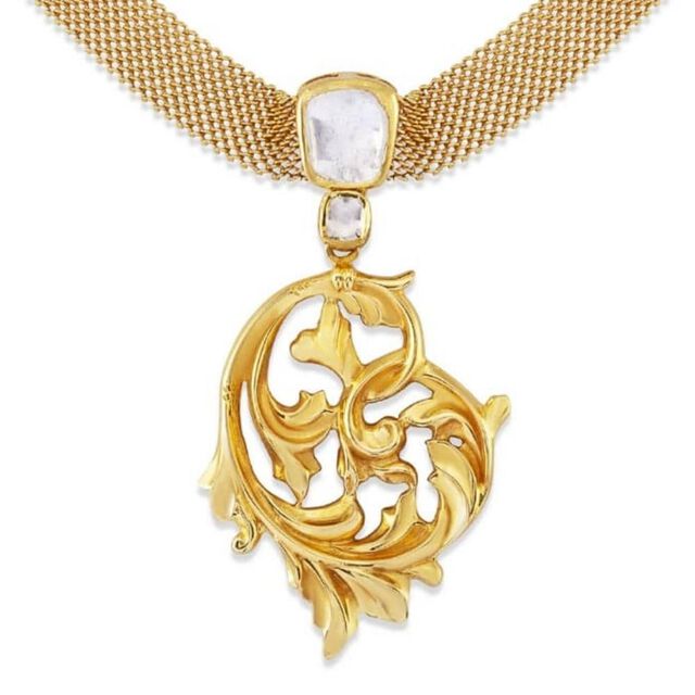 Acanthus Bloom Pendant,,hi-res image number null