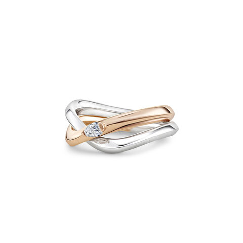 My Embrace ring, Slim, 1 diamond